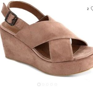 Women's dusty rose  Wedge Sandals